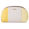 Clelia CL-17088 Riberte Series Tricolor Cosmetic Pouch, Large Capacity, Double