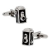 3D Vintage 2 Holes Box Camera Cuff Links Film Photography