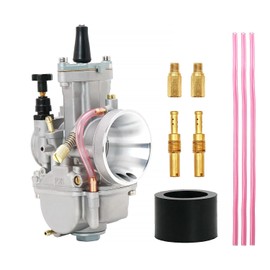 PWK 24mm Carburetor Motorcycle Power Jet Carb Racing Performance Universal for 50cc to 110cc Pit Dirt Bike Motocross Enduro On/Off Road ATV Quad Scooter (24mm)