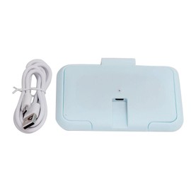 Portable USB Wet Wipe Warmer Thermostat Temperature Light Blue Heat Resistance Double Layers Cover Baby Wet Wipe Heater