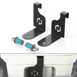 NICECNC Cooler Mounts for Yeti 35 Cooler Compatible with Polaris RZR XP 1000 EPS 2015-2021 RZR XP 4 1000 EPS 2015-2021, Black