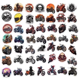 Motorcycle 10 Random Classic Motorcycle Stickers Retro Automotive Laptop Hydro Yeti Decals