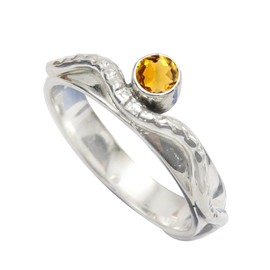 Citrin Edelstein Bandring 925 Sterling Silber Bandring Herren und Damen Bandring Alle Größen Schmuck CRG1077AI2_(48 (15.3))