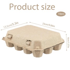 QIUMING Quail Egg Boxes Quail Eggs Reusable Box Egg Cardboard Quail Eggs Stackable for Storage of Quail Eggs, Poultry Eggs, Avoid Mess (Yellow, 12 Compartments)