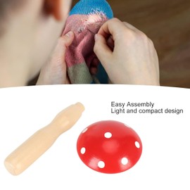 3 Ceramic Mushroom Figurine Garden Decoration Fairy Red Mushrooms Statue Ornament for Micro Landscape Flower Pot Craft Garden Pots Decoration