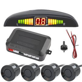 Rear Sensor Corner Sensor Parking Distance Control Sensor LED Distance Display Waterproof Parking Radar System with Alarm Monitor Set of 4 Sensors 12V Accident Prevention Collision Prevention