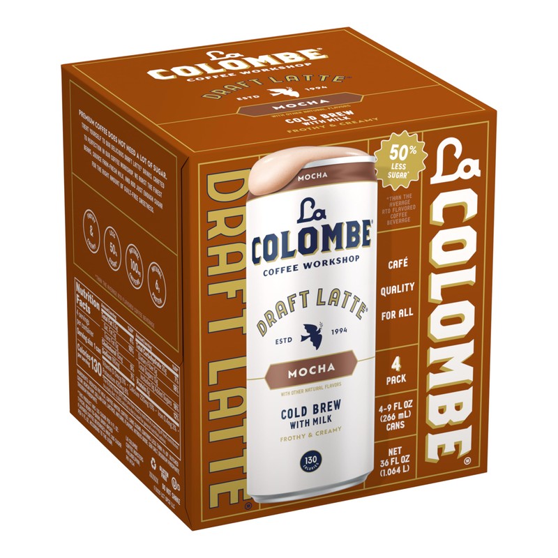La Colombe, Latte Draft Mocha 4 Count, 36 Fl Oz