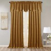 StangH Gold Brown Velvet Valance for Kitchen Luxury Blackout Rod