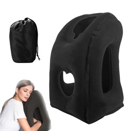 CarPlusStudio Travel Pillow - Portable Inflatable Travel Pillow for Airplane, Neck Pillow for Travel, Headrest Support for Plane, Train, Home Office