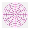 6 Pcs 8/12/16 Segment Dot Painting Tool Stencil Target Pattern