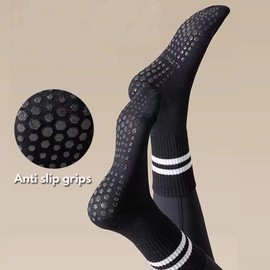 Pilates Grip Socks For Women,Reformer Pilates Socks|Yoga Socks with Grips|Non-Slip Grip Socks|Grippy Socks|Barre Socks|Non Slip Socks Women Non Slip Barefoot Workout Crew Socks