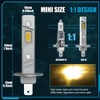 CHOPDARK H1 LED Bulb 3000K Yellow Light Fog Lamps 1:1
