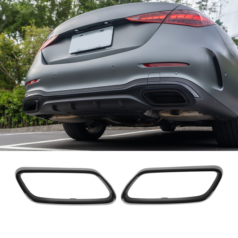 Exhaust Tip Cover Trims Bezel Replacement for Benz C‑Class W206