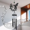 Quterhero Hummingbird Wind Chimes, Metal Outdoor Decor for Garden, Patio,