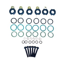 STPARTS Generic Black Rubber O-ring kit for Detroit DD15 Diesel Injector O-Rings (4 Pack) A4600700987 2.75 inches