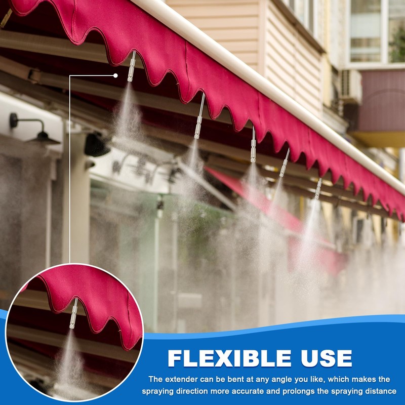 Yaocom 40 Pack Flexible Nozzle Extensions 5.9 Inch Brass Mist