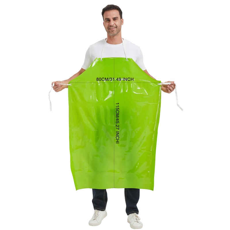 Nanxson Unisex Bib Apron TPU Waterproof Odourless Lightweight Work Apron