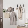 Kysren Black Coat Hooks Wall Mounted - Decorative Aluminum Hooks
