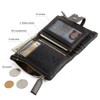 Zipper Wallets Men Leather Front Pocket RFID Wallets Mens Leather