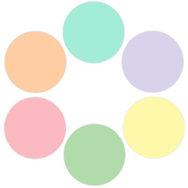 YEIHHEIY 18 PCS Pastel Dry Erase Dots 11 Inch Removable