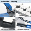ZUVER 10 Tons Hydraulic Crimping Tool Kit Cable Lug Crimper