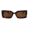 GIFIORE Retro 90s Nude Rectangle Sunglasses For Women Trendy Chunky