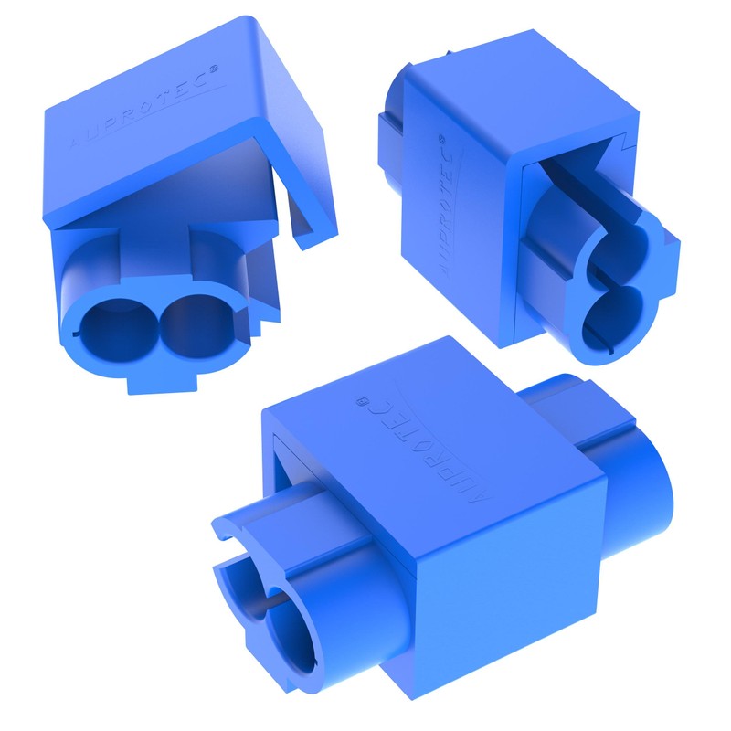 AUPROTEC 100 x Cable Junction Connectors 0.75-2.5 mm² Blue Tin-Plated