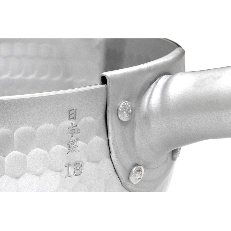 Kyoto Katsugu Snow Flat Pot, Frosted, 7.1 inches (18 cm),