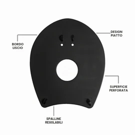 ARENA Accessori Piscina Elite Hand Paddle 2 Materiale da Allenamento, Adulti Unisex, Black/White (Multicolore), m