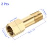 M METERXITY 2 Pack Extension Connector Pipe Fitting - Brass