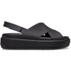 Crocs Brooklyn Luxe Cross Strap Black 7 M