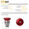 STARELO 22MM Metal Emergency Stop Mushroom Latching Push Button Switch