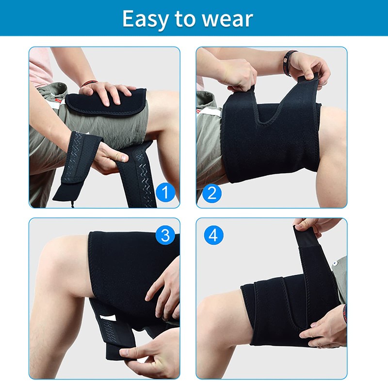 VIPMOON Thigh Brace, 2 Pack Sports Thigh Brace, Thigh Compression