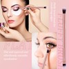 6 Brochas para Difuminar Sombra de Ojos 2 en 1