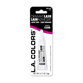 L.A. COLORS Dramatilash Lash Adhesive Glue, Clear Latex Free Long Wearing Nib