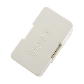 Maxar Electric Antenna Plug, One-touch, 75Ω/300Ω, White, Simple Packaging, 1 Piece, Cable processing is required when using