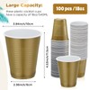 Zubebe 100 Pack 18oz Plastic Cups, Disposable Plastic Cups Large