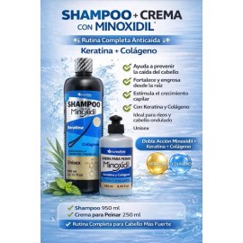 Kit Shampoo Incredible + Crema Peinar Anti Caida Sin Sal