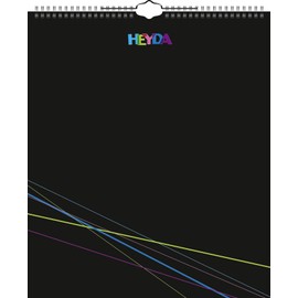 Heyda Kreativkalender schwarz: Immerwährender Kalender