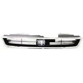 Garage-Pro Grille Compatible with 1996-1997 Honda Accord Chrome Shell/Textured Black Insert 4-cylinder