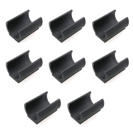 HJGarden 8pcs Moisture-Proof and Friction Prevention 25mm Plastic Chair Foot U Shaped Floor Glides Tubing Caps Cover