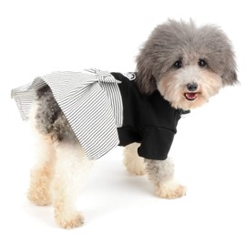 Ranphy Clothing for Dogs and Cats, Kimono, Hakama, Japanese Clothing, Traditional Japanese Outfit, Small Dog, Dogwear, with Crest, Haori Jacket, Formal Wear, Pet Clothing, Celebration, Festival, New