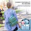 Sweetude 2 Pcs Mini Backpack Organizer Insert Small Shoulder Bag