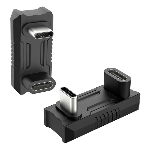 TiMOVO USB C 180 Degree Adapter 2 Pack,180 Degree USB