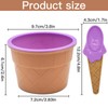 Gearmax 6 Pieces Ice Cream Sundae for Children, Cute Colourful