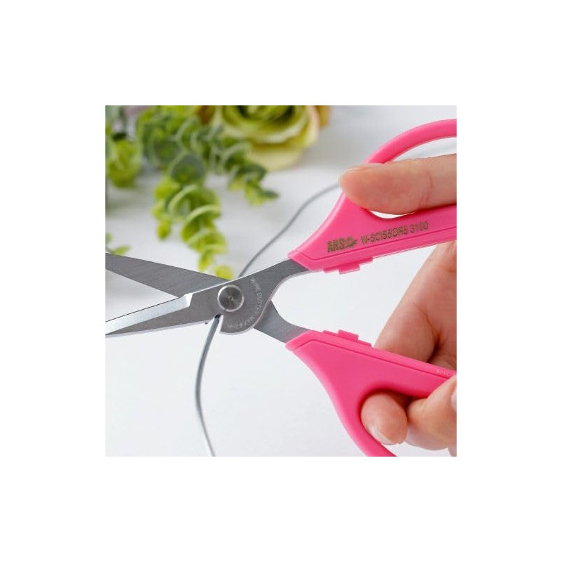 Ars Nouveau 3100-P Double W Craft Scissors, Pink.