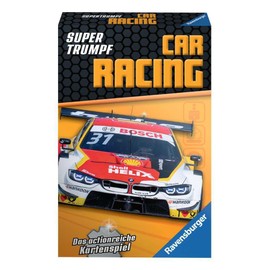 Ravensburger Card Game, Supertrumpf Car Racing 20696, Quartet and Trump Game for Technology Fans from 7 Years
