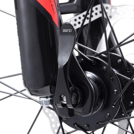 Wheel Hub Quick Release Skewer Set (Front & Rear) for MTB,1 Pair,Black