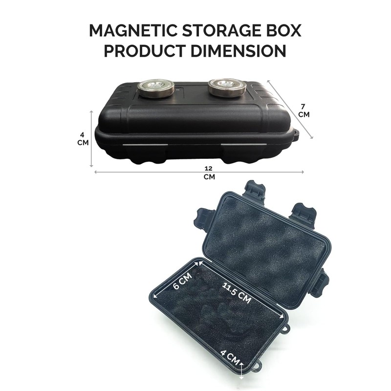 Durable and Strong Magnetic Stash Safe Box, Hidden Storage Box,