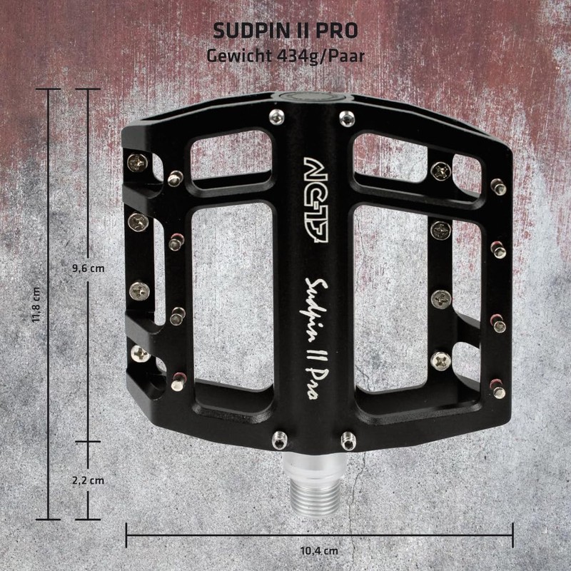 NC-17 Sudpin II Pro Aluminium Platform Pedals Cycling Pedals MTB/Mountain